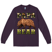 Plum papa bear Long Sleeve Tee - Artiststas