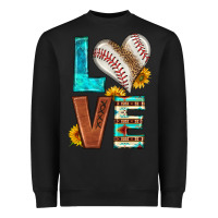 Black western love baseball Heavyweight Sweatshirt - HRA Design Shop
