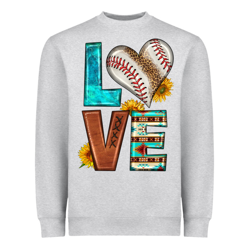 Western Love Baseball Heavyweight Sweatshirt by HRA Design Shop | Teevron