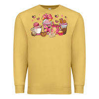 Antique Gold mexican pan dulce coffee cups Premium Sweatshirt - MaliasSmallBusiness
