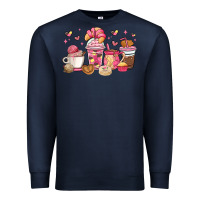 Navy mexican pan dulce coffee cups Premium Sweatshirt - MaliasSmallBusiness