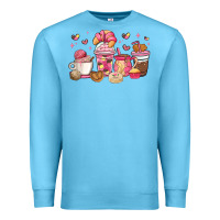 Ocean Blue mexican pan dulce coffee cups Premium Sweatshirt - MaliasSmallBusiness