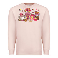 Pale Pink mexican pan dulce coffee cups Premium Sweatshirt - MaliasSmallBusiness