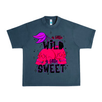 Midnight Navy a little wild a little sweet Urban Heavy Tee - JahusDesignShop