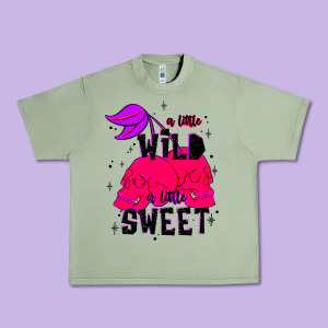 A Little Wild A Little Sweet Urban Heavy Tee Designed By Jahusdesignshop