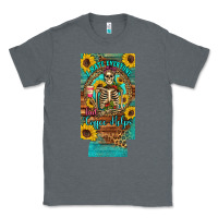 Charcoal Heather i hate everyone but coffee helps western skeleton coffee sunflowers 12 Classic Tee - Artiststas