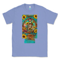 Colony Blue i hate everyone but coffee helps western skeleton coffee sunflowers 12 Classic Tee - Artiststas