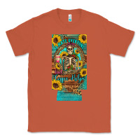 Copper i hate everyone but coffee helps western skeleton coffee sunflowers 12 Classic Tee - Artiststas