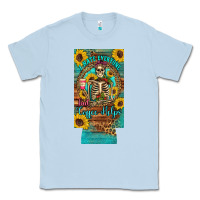 Dusty Blue i hate everyone but coffee helps western skeleton coffee sunflowers 12 Classic Tee - Artiststas