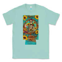 Seafoam i hate everyone but coffee helps western skeleton coffee sunflowers 12 Classic Tee - Artiststas