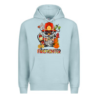 Blue Mist firefighter gnome Premium Hoodie - BarkalooDesign