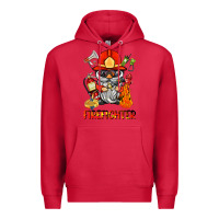 Cardinal firefighter gnome Premium Hoodie - BarkalooDesign