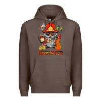 Coffee firefighter gnome Premium Hoodie - BarkalooDesign