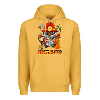Mustard firefighter gnome Premium Hoodie - BarkalooDesign