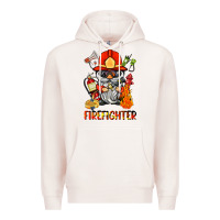 Pale Pink firefighter gnome Premium Hoodie - BarkalooDesign