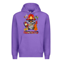 Purple firefighter gnome Premium Hoodie - BarkalooDesign