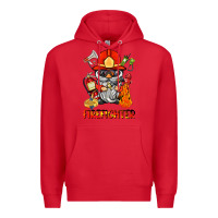 Red firefighter gnome Premium Hoodie - BarkalooDesign