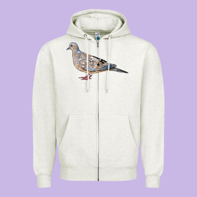 American Dove Zipper Hoodie Designed By Lillyallendesigns
