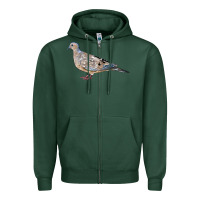 Sports Green American Dove Zipper Hoodie - LillyAllenDesigns