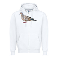 White American Dove Zipper Hoodie - LillyAllenDesigns