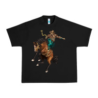Black western horse rodeo Urban Heavy Tee - BarkalooDesign