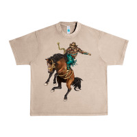 French Oak western horse rodeo Urban Heavy Tee - BarkalooDesign