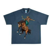 Midnight Navy western horse rodeo Urban Heavy Tee - BarkalooDesign