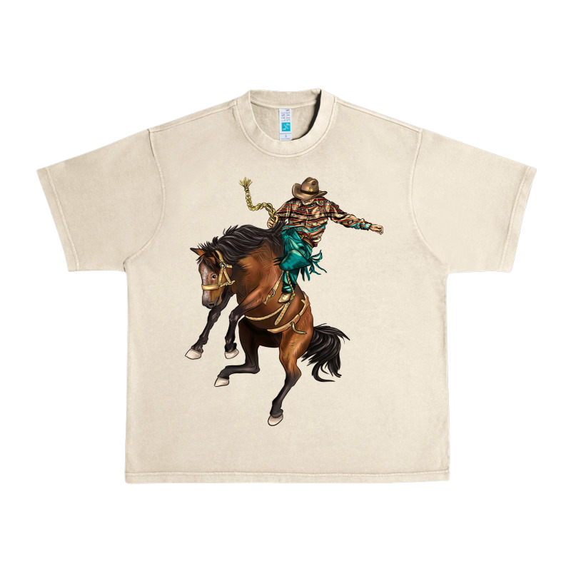 Western Horse Rodeo Urban Heavy Tee by BarkalooDesign | Teevron