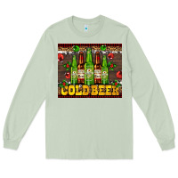 Matcha cold beer with beer bottles Long Sleeve Tee - AdoDesignShop