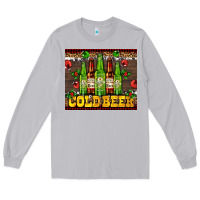 Moon Dust cold beer with beer bottles Long Sleeve Tee - AdoDesignShop