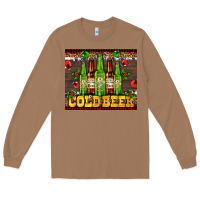 Toasted Coconut cold beer with beer bottles Long Sleeve Tee - AdoDesignShop