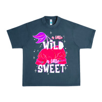 Midnight Navy a little wild a little sweet Urban Heavy Tee - JahusDesignShop