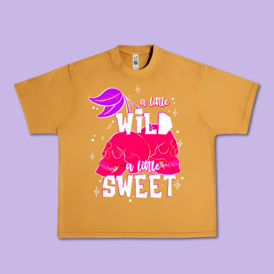 A Little Wild A Little Sweet Urban Heavy Tee Designed By Jahusdesignshop
