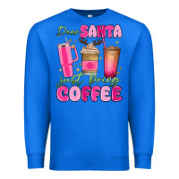 True Royal dear santa just bring coffee Premium Sweatshirt - MaliasSmallBusiness