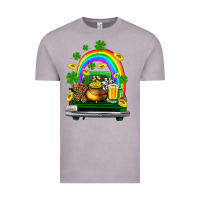 Vintage Zinc st patricks shamrock gold beer truck Vintage Tee - FaDigitalArtStudio