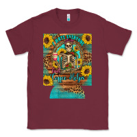 Burgundy i hate everyone but coffee helps western skeleton coffee sunflowers 12 Classic Tee - Artiststas