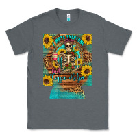 Charcoal Heather i hate everyone but coffee helps western skeleton coffee sunflowers 12 Classic Tee - Artiststas
