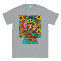 Heather Grey i hate everyone but coffee helps western skeleton coffee sunflowers 12 Classic Tee - Artiststas