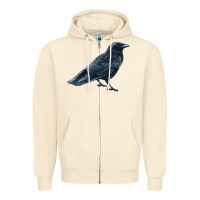 Sandshell American Crow Zipper Hoodie - LillyAllenDesigns
