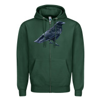 Sports Green American Crow Zipper Hoodie - LillyAllenDesigns