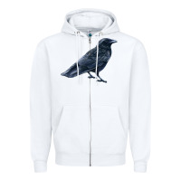 White American Crow Zipper Hoodie - LillyAllenDesigns