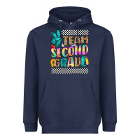 Navy team second grade Heavyweight Hoodie - NancyCooperArtShop