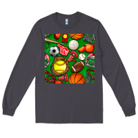 Smoke physical education class seamless pattern Long Sleeve Tee - BundleAndBundleShop