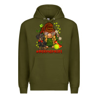 Army Green dog mom  life gnome Premium Hoodie - BarkalooDesign