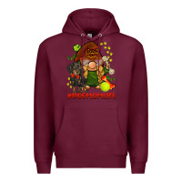 Burgundy dog mom  life gnome Premium Hoodie - BarkalooDesign
