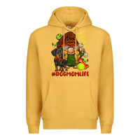 Mustard dog mom  life gnome Premium Hoodie - BarkalooDesign
