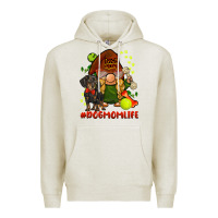 Oatmeal Heather dog mom  life gnome Premium Hoodie - BarkalooDesign