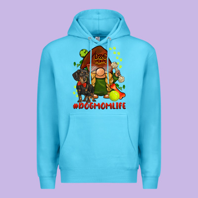 Dog Mom  Life Gnome Premium Hoodie Designed By Barkaloodesign