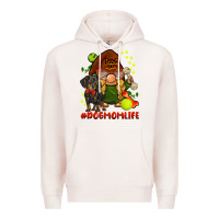 Pale Pink dog mom  life gnome Premium Hoodie - BarkalooDesign