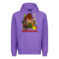 Purple dog mom  life gnome Premium Hoodie - BarkalooDesign